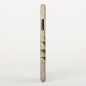 Rustic Torn Paper Wood Oil Paint Personalize Name iPhone Hoesje (Rechterkant)