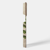 Rustic Torn Paper Wood Oil Paint Personalize Name iPhone Hoesje (Rechterkant)