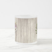 Rustic Torn Paper Wood Oil Paint Personalize Name Matglas Koffiemok (Center)