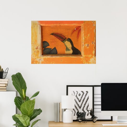 Rustic Toucan Poster1 Poster (Thuiskantoor)