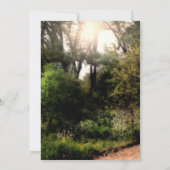 Rustic Trail Floral Enchanted Forest Sweet 16 Kaart (Achterkant)