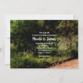 Rustic Trail Floral Enchanted Forest Wedding RSVP Kaart (Voorkant)