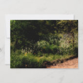 Rustic Trail Floral Enchanted Forest Wedding RSVP Kaart (Achterkant)