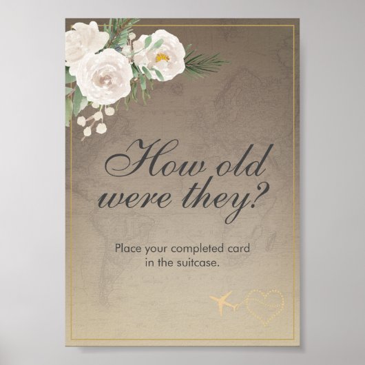 Rustic Travel Theme Vrijgezellenfeest Party Poster (Voorkant)