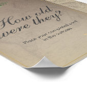 Rustic Travel Theme Vrijgezellenfeest Party Poster (Hoek)