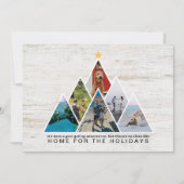 Rustic Travels Photo Collage Home voor de Feestdag Feestdagenkaart (Voorkant)