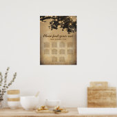  Rustic Tree 10-tabel voor weddenschappen Poster (Keuken)
