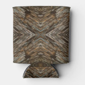 Rustic Tree Bark Photo Southwest Diamond Pattern Blikjeskoeler (Voorkant)