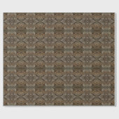 Rustic Tree Bark Photo Southwest Diamond Pattern Cadeaupapier (Vlak)