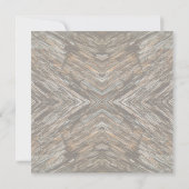 Rustic Tree Bark Photo Southwest Diamond Pattern Kaart (Achterkant)