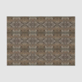 Rustic Tree Bark Photo Southwest Diamond Pattern Tissuepapier (Voorkant)