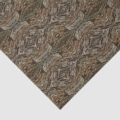 Rustic Tree Bark Photo Southwest Diamond Pattern Tissuepapier (Detail)