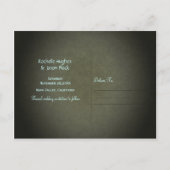 Rustic Tree Carve -- Save the Date Briefkaart (Achterkant)