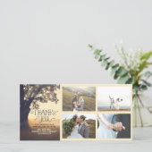 Rustic Tree Dream Summer Wedding Dank u Bedankkaart (Staand voorkant)