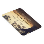 Rustic Tree Lights Dreamy Woodland Save the Date Magneet (Rechterzijde)