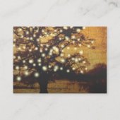 Rustic Tree Lights Wedding Details & RSVP QR-code Informatiekaartje (Achterkant)