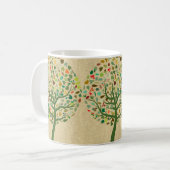 Rustic Tree of Life Teen Goddochter Personalized Koffiemok (Voorkant links)
