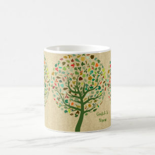 Rustic Tree of Life Teen Goddochter Personalized Koffiemok