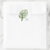 Rustic Tree of Life Teen Goddochter Personalized Ronde Sticker (Tas)