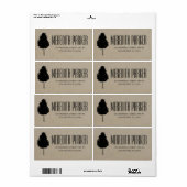 RUSTIC TREE RETOURADRES LABELS (Full Sheet)