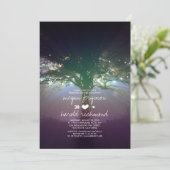 Rustic Tree String Lights Tuin repetitie diner Kaart (Staand voorkant)