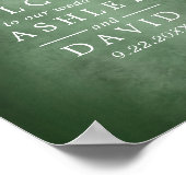 Rustic Tree String of Lights Wedding Welcome Poster (Hoek)