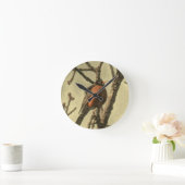 Rustic Tree vertakt Michigan State Bird Robin Ronde Klok (Huis)