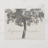 Rustic Tree Wedding Save the Date Kaarten (Voorkant)