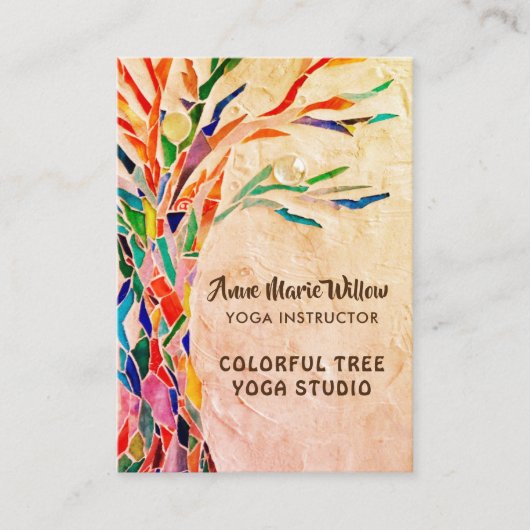 Rustic Tree Yoga Studio-Visitekaartje Visitekaartje (Voorkant)