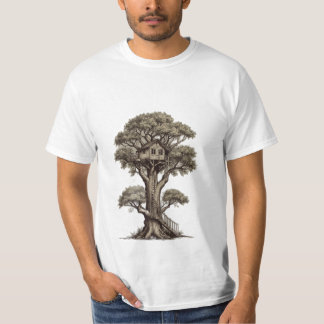 Rustic Treehouse Retreat" Beschrijving: T-shirt