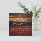 Rustic Trees Feestdagenkaart (Staand voorkant)