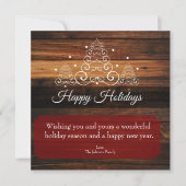 Rustic Trees Feestdagenkaart (Voorkant)