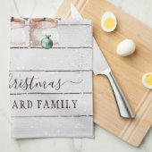 Rustic Trees Kerstkeukenhanddoeken Theedoek (Quarter Fold)