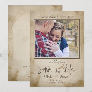 Rustic Trees we doen het op de datum Kaart