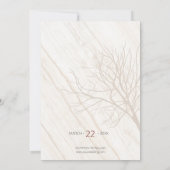 Rustic Trees we doen het op de datum Kaart (Achterkant)