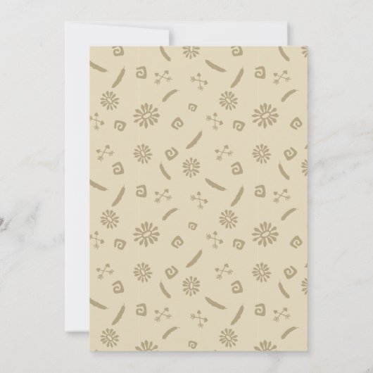 Rustic Tribal Boho Dream Catchers Verjaardagsfeest Kaart (Achterkant)