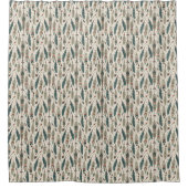 Rustic Tribal Curtain Arrows and Feathers Touch Douchegordijn (Voorkant)