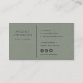 RUSTIC TRIBAL GRAY BOHEMIAN PATROON PERSONALISEERD VISITEKAARTJE (Achterkant)