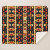 Rustic Tribal Southern Print Sherpa Deken (Voorkant (horizontaal))