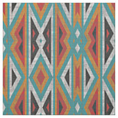 Rustic Tribe Mosaic Native American Indian Pattern Stof (Swatch)