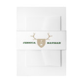 Rustic Trophy Groene Buik Band Uitnodigingen Wikkel (Voorkant Voorbeeld)