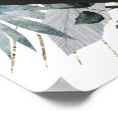 Rustic Tropical Floral Geometric Wedding Welcome P Poster (Hoek)