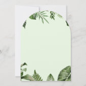 Rustic Tropical Jungle Cute Macaw Baby Shower Kaart (Achterkant)