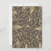 Rustic Tropical Leaves Botanical  Verjaardag Kaart (Achterkant)