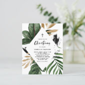Rustic Tropical Lijst Christening (Staand voorkant)