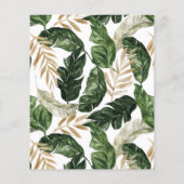 Rustic Tropical Lijst Christening (Achterkant)