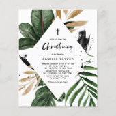 Rustic Tropical Lijst Christening (Voorkant)