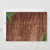 Rustic Tropical Luau Photo Birthday Invitation Kaart (Achterkant)