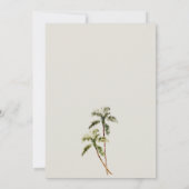 Rustic Tropical Palm Trees Beach Sand Vow Renewal Kaart (Achterkant)