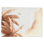 Rustic Tropical Palms Groot Cadeauzakje (Achterkant)